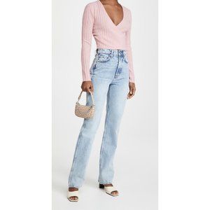 Reformation | Sweaters | New Reformation Ribbed Cashmere Faux Wrap Surplice Sweater | Poshmark